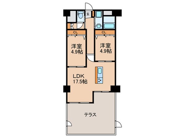 上前津ハイネス(202)の物件間取画像